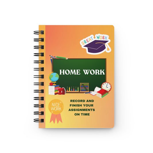 Personal Homework Spiral-Bound Notebook