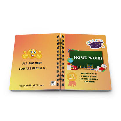 Personal Homework Spiral-Bound Notebook