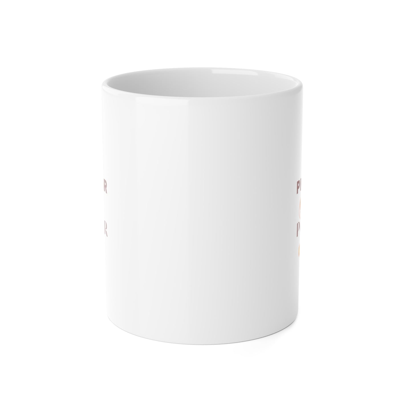 White 'Prayer Fuels Power' Ceramic Mug, 11oz