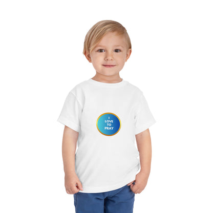 Toddler Short Sleeve 'I Love to Pray' Tee