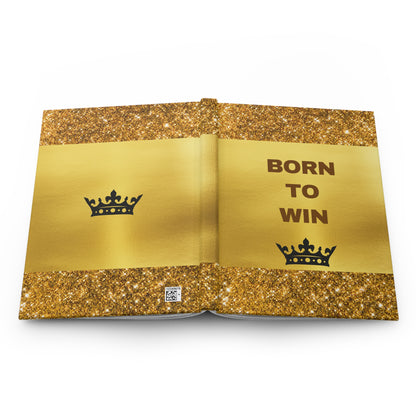 Gorgeous 'Born to Win' Hardcover Journal Matte