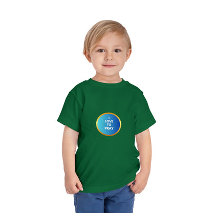 Toddler Short Sleeve 'I Love to Pray' Tee