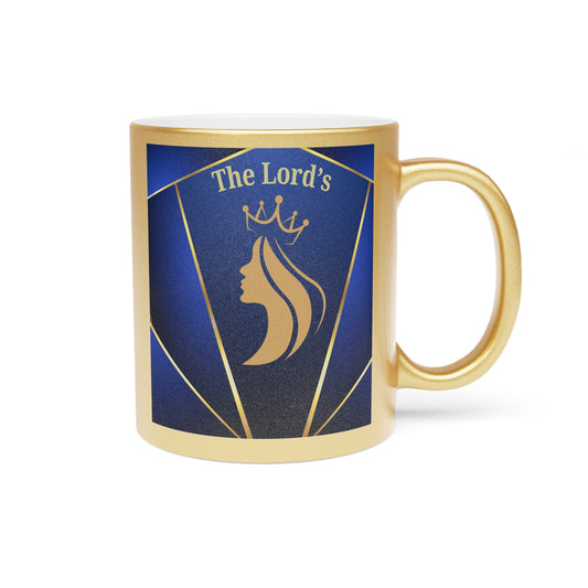 Royal 'The Lord's- Daughter of God' Metallic Gold Mug