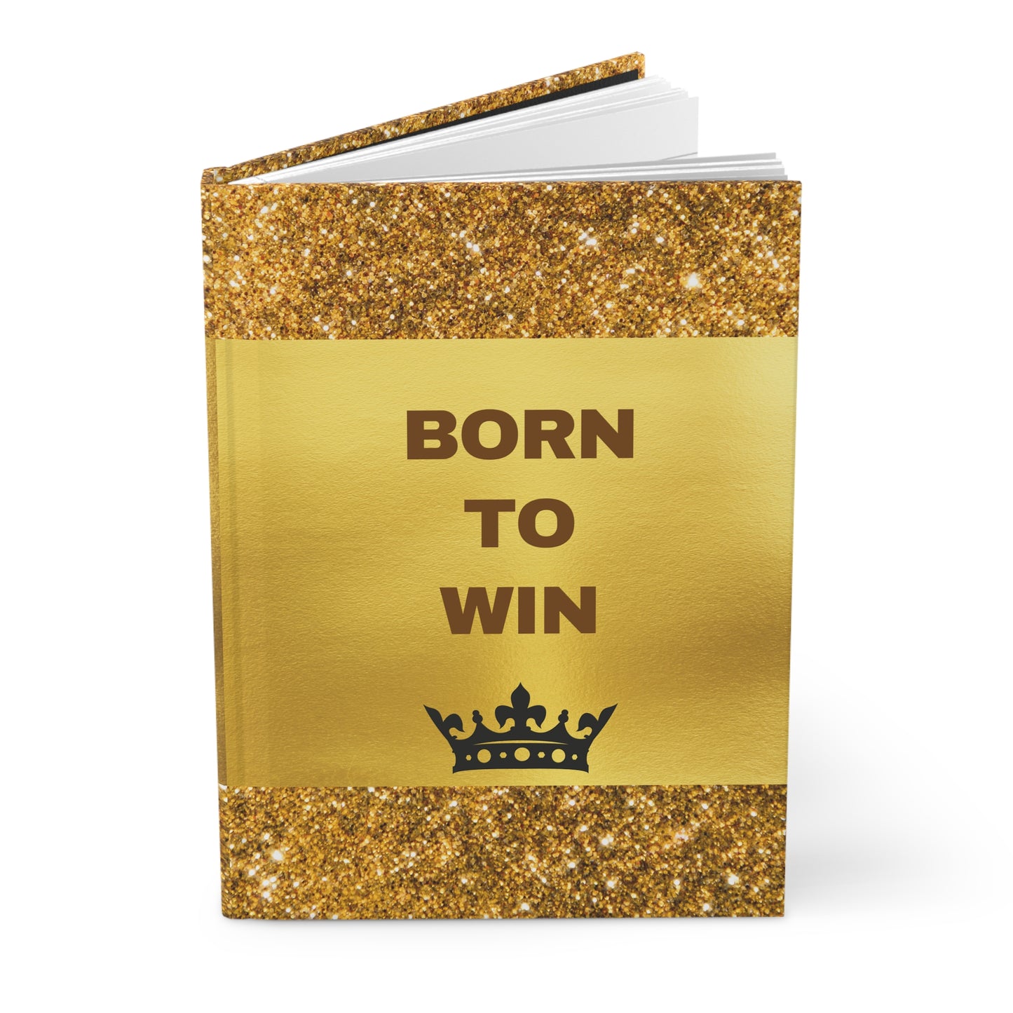 Gorgeous 'Born to Win' Hardcover Journal Matte