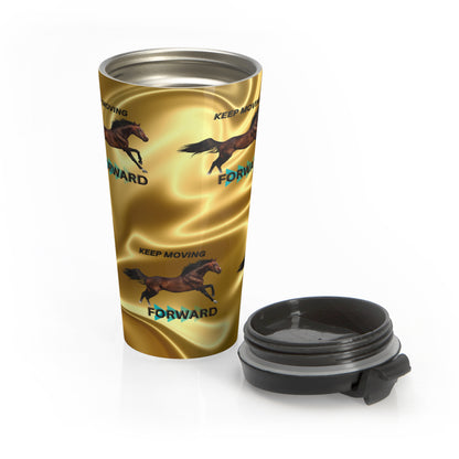 Horse Speed Design Stainless Steel Travel Mug