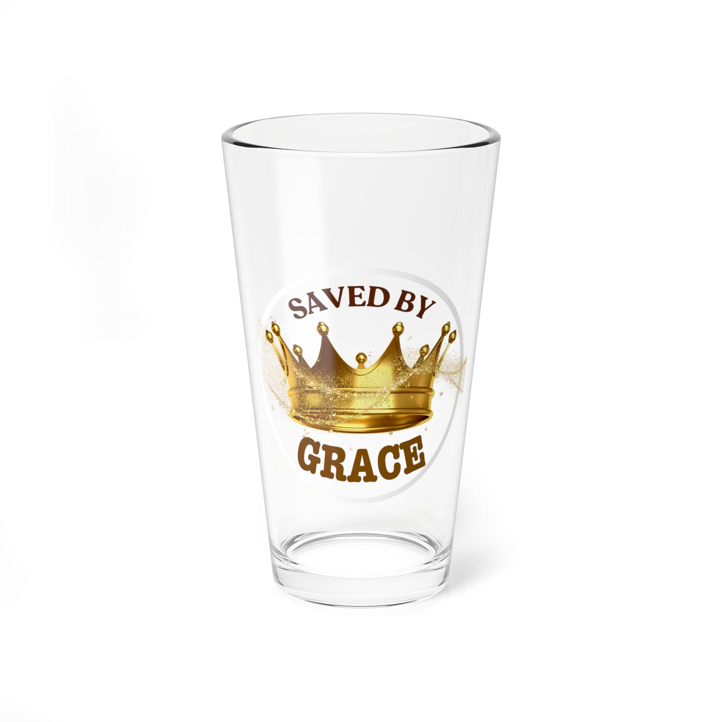 'Saved by Grace' Mixing Glass, 16oz