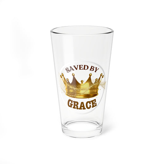 'Saved by Grace' Mixing Glass, 16oz