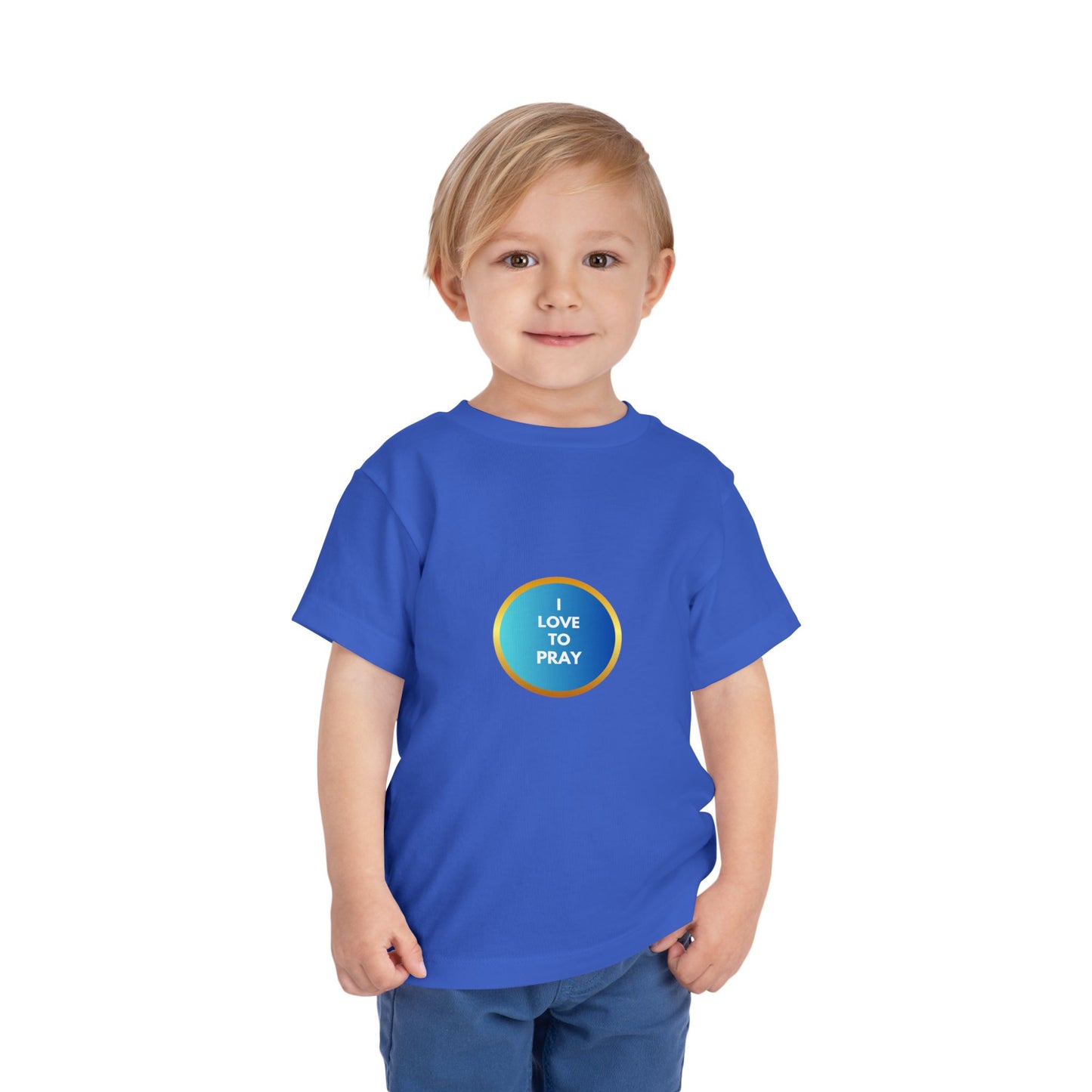 Toddler Short Sleeve 'I Love to Pray' Tee