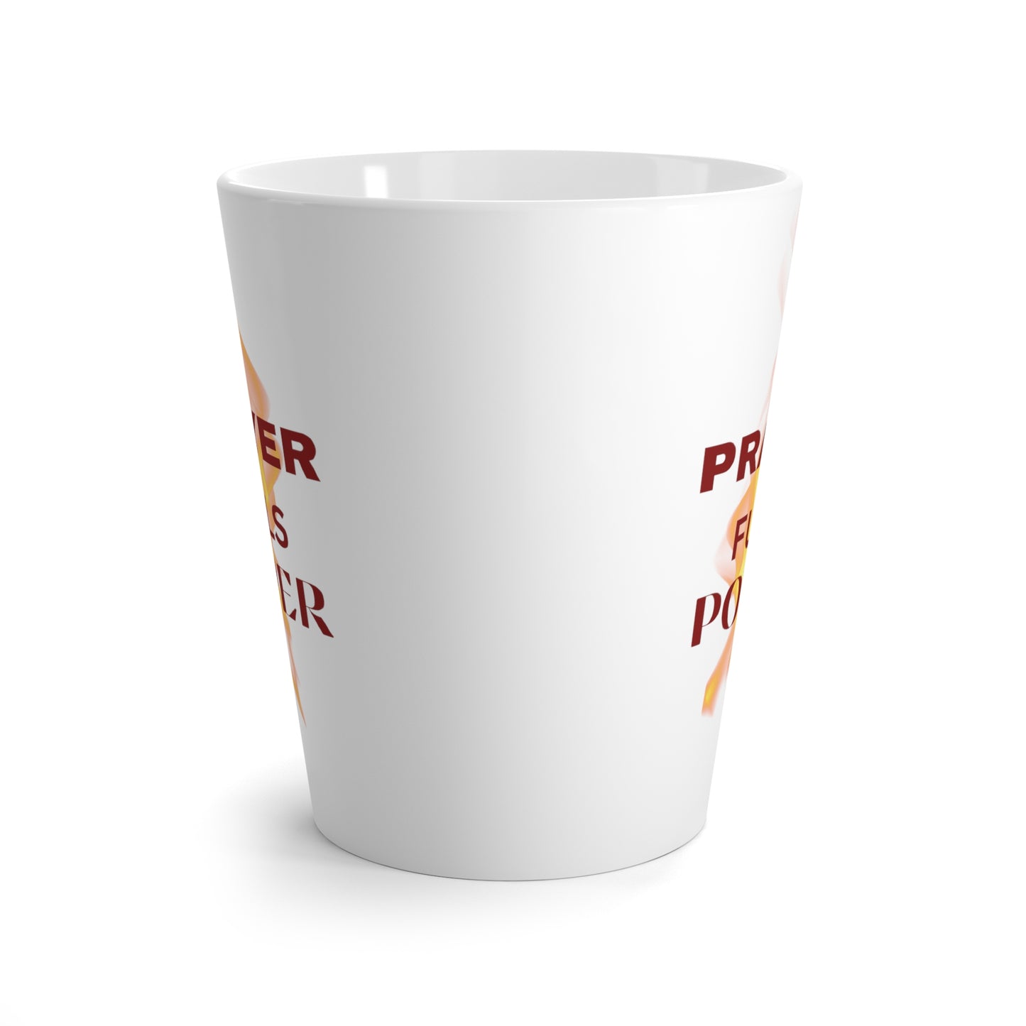 Special 'Prayer Fuels Power' Design Latte Mug