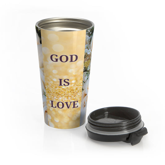 'God is Love' Stainless Steel Mug