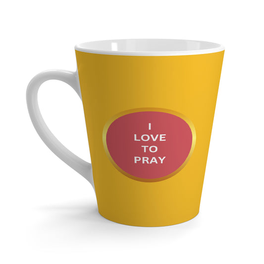 'I love to Pray' Latte Mug